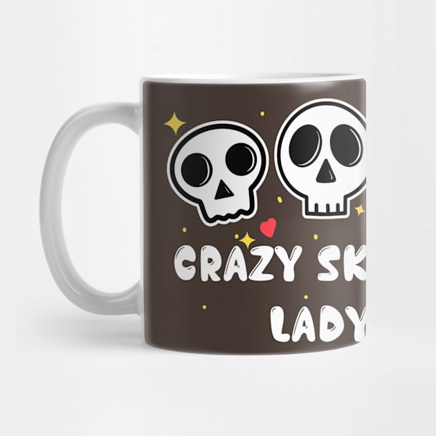 Crazy Skulls Lady by DRIPCRIME Y2K